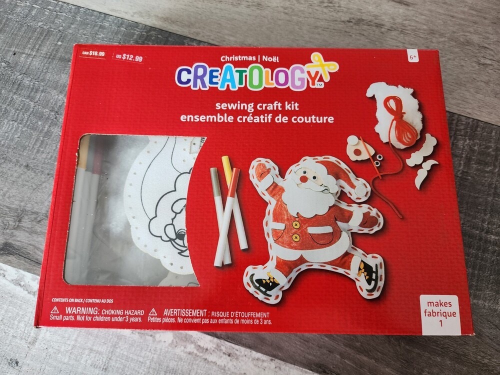 Creatology Sewing Craft Kit Santa Doll NEW 6+ Kids Crafting DIY
